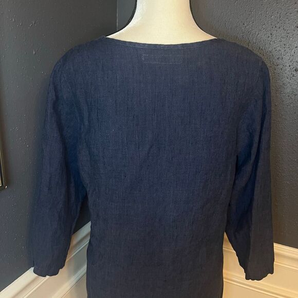 Flax Linen Soft Tunic - Picture 7 of 9